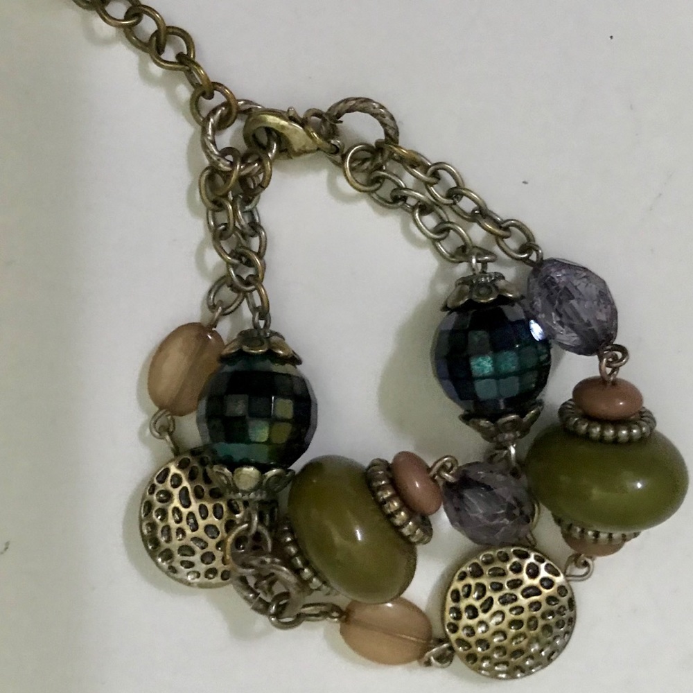 Bangle Beaded Chain Bracelet